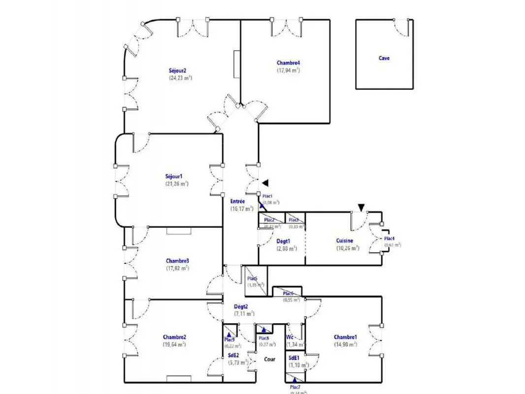 Vente appartement 6 pièces 165 m2