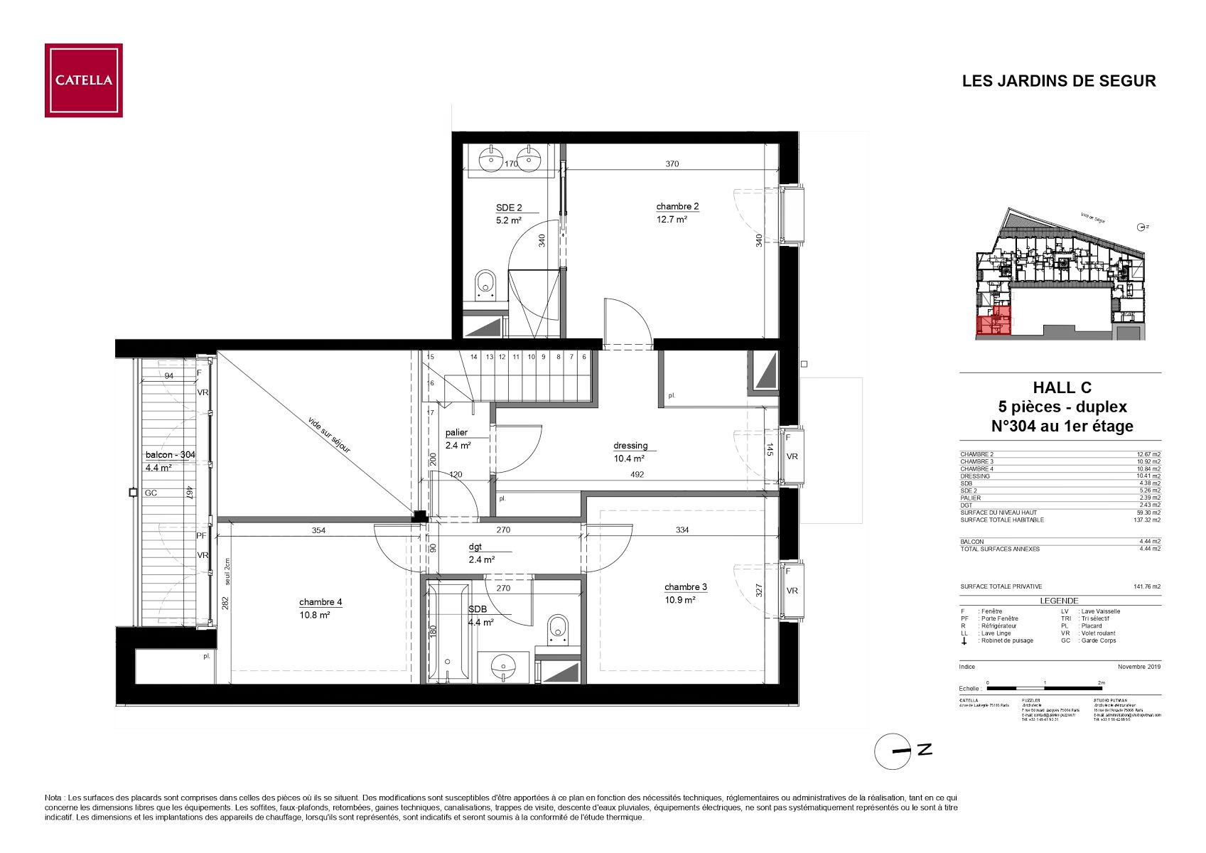 Vente appartement 5 pièces 137,32 m2