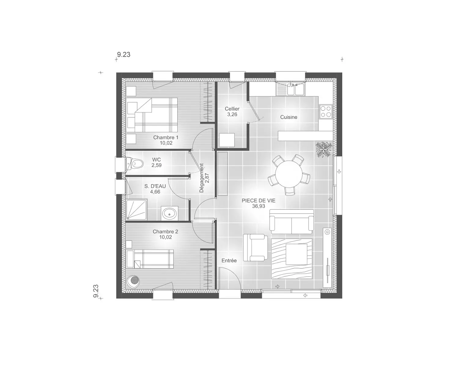 Vente maison 1 pièce 70 m2