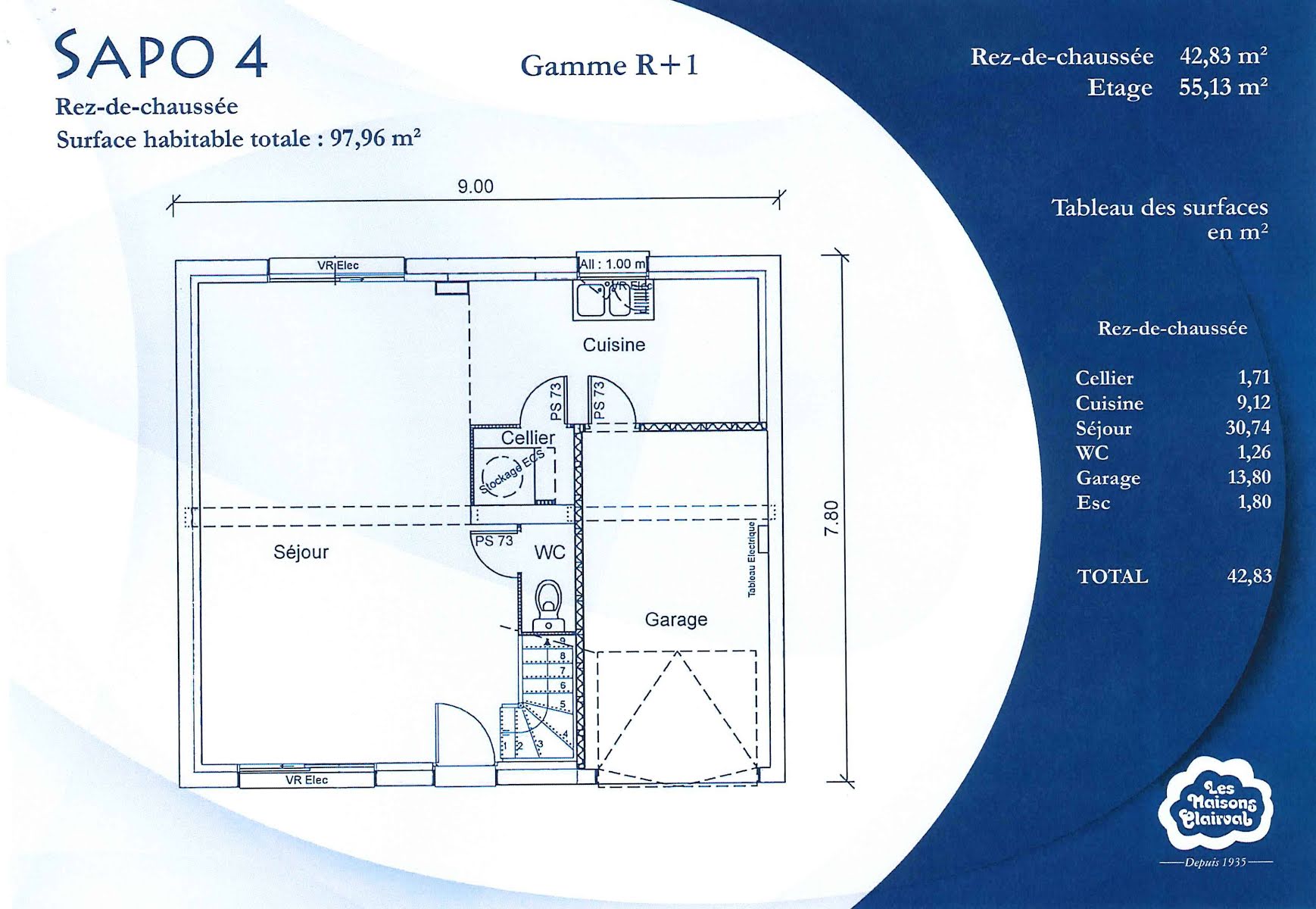 Vente maison 5 pièces 97 m2