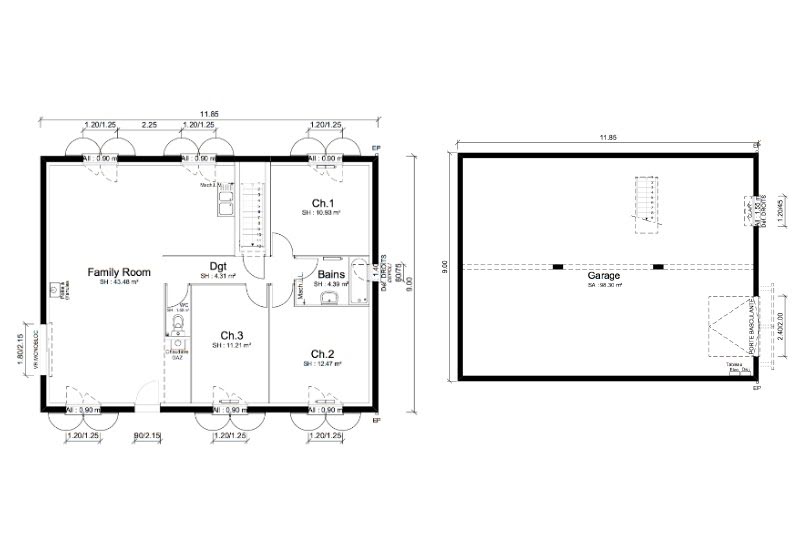 Vente maison 4 pièces 92 m2