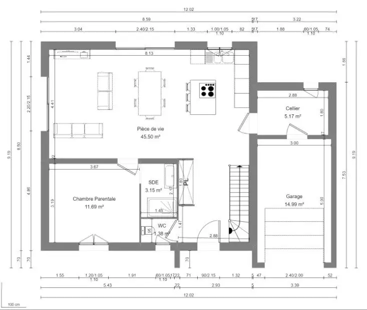 Vente maison 5 pièces 125 m2