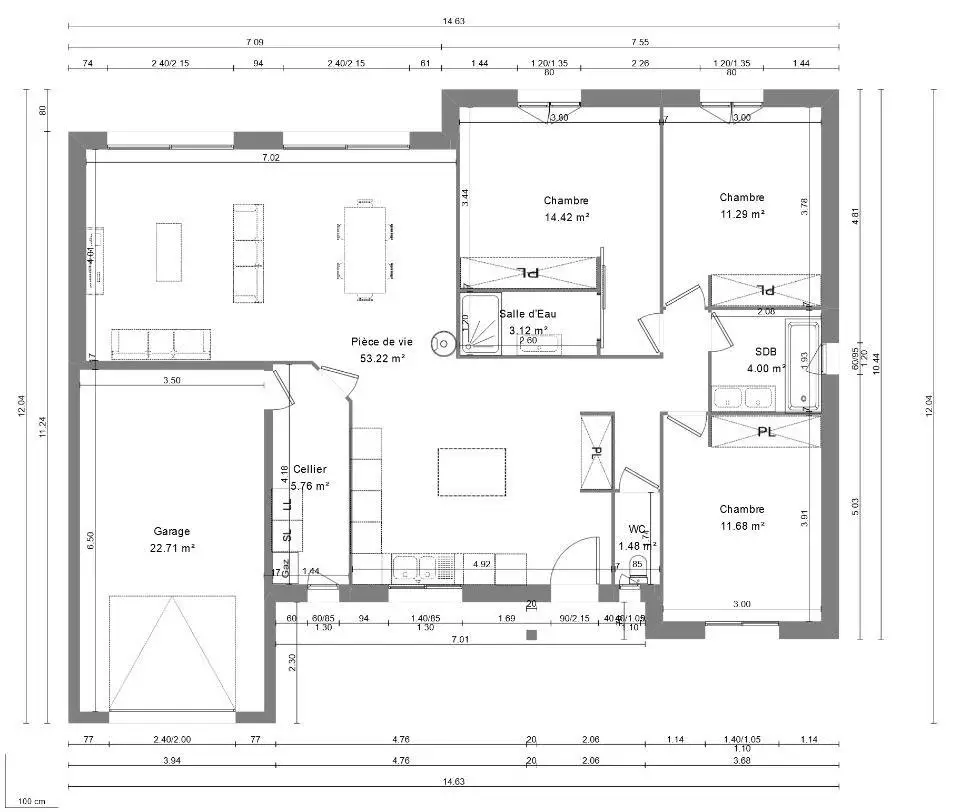 Vente maison 6 pièces 105 m2