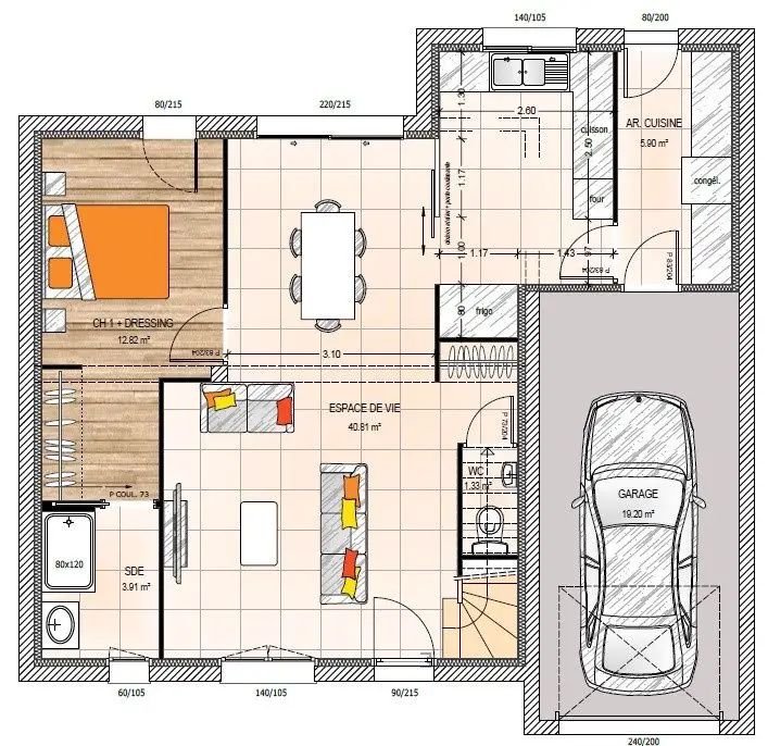 Vente maison 6 pièces 110 m2