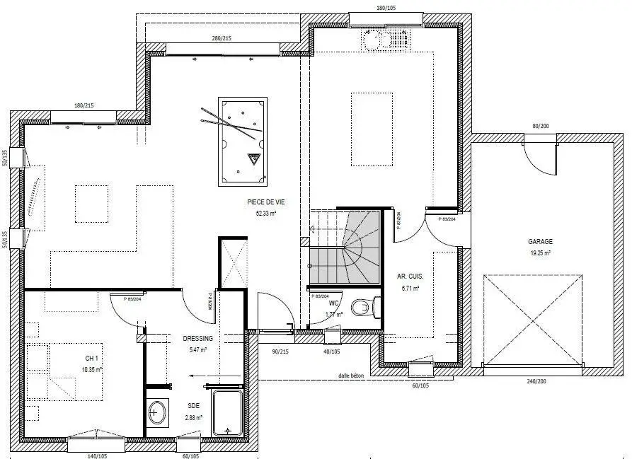 Vente maison 6 pièces 130 m2