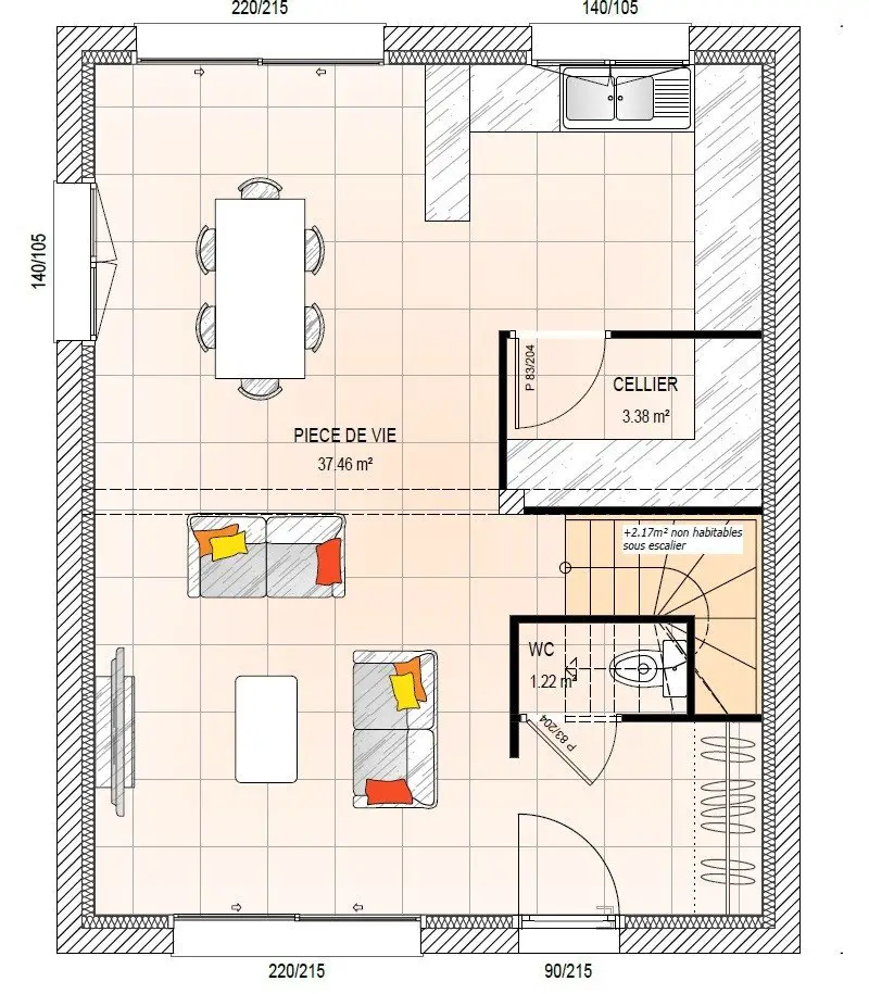 Vente maison 5 pièces 83 m2