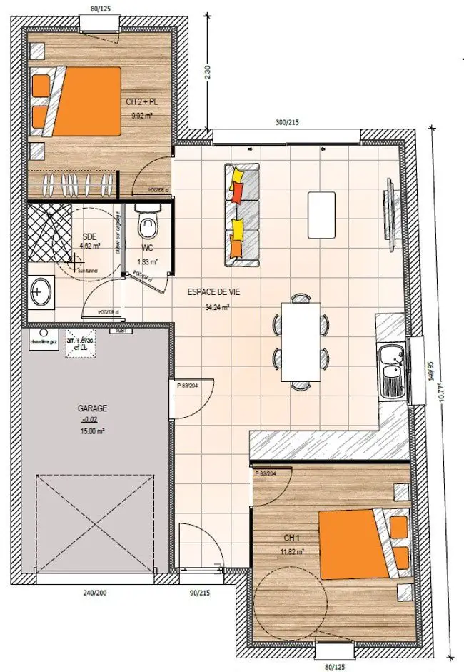 Vente maison 4 pièces 60 m2