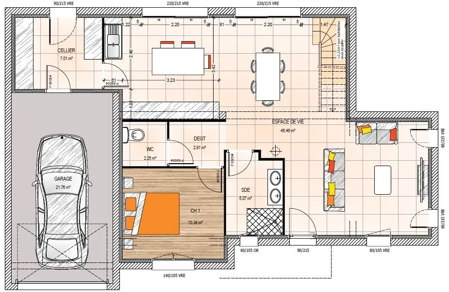 Vente maison 6 pièces 121 m2