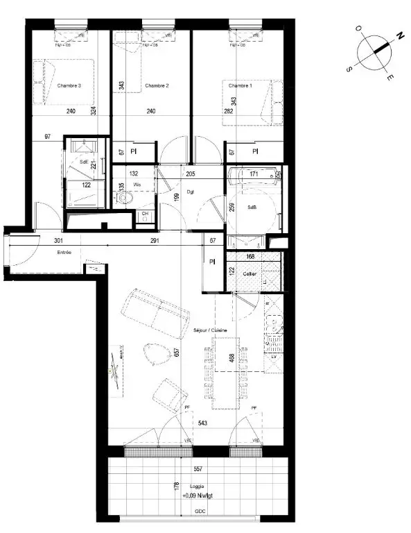 Vente appartement 4 pièces 82,72 m2