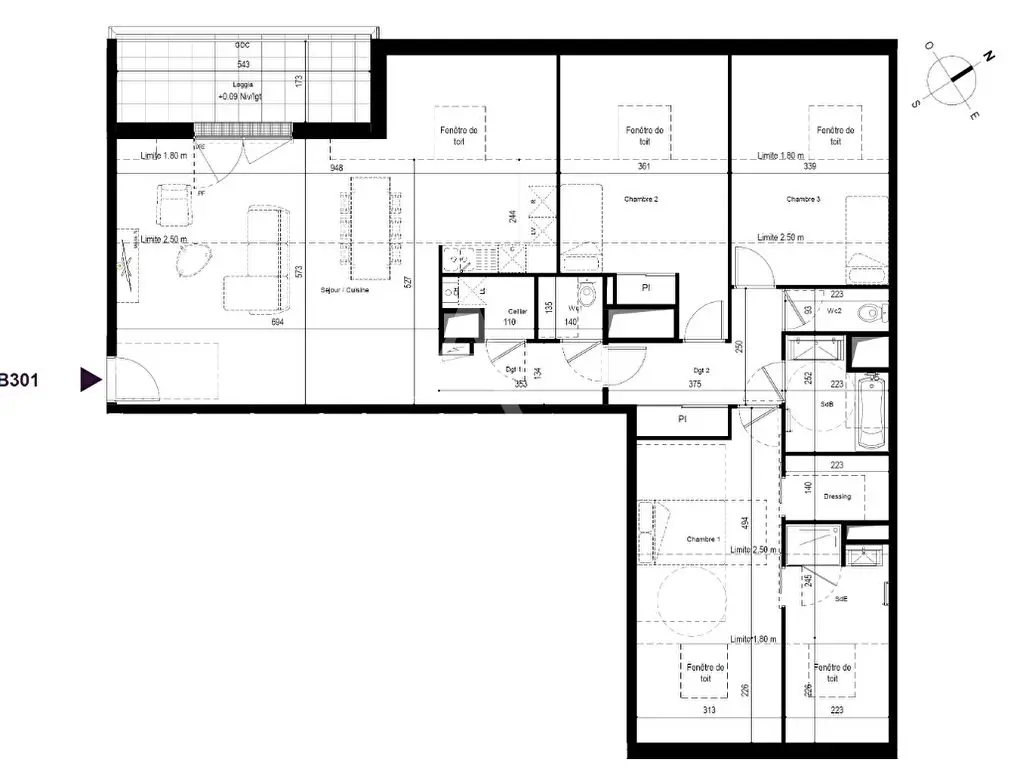 Vente appartement 4 pièces 110,08 m2