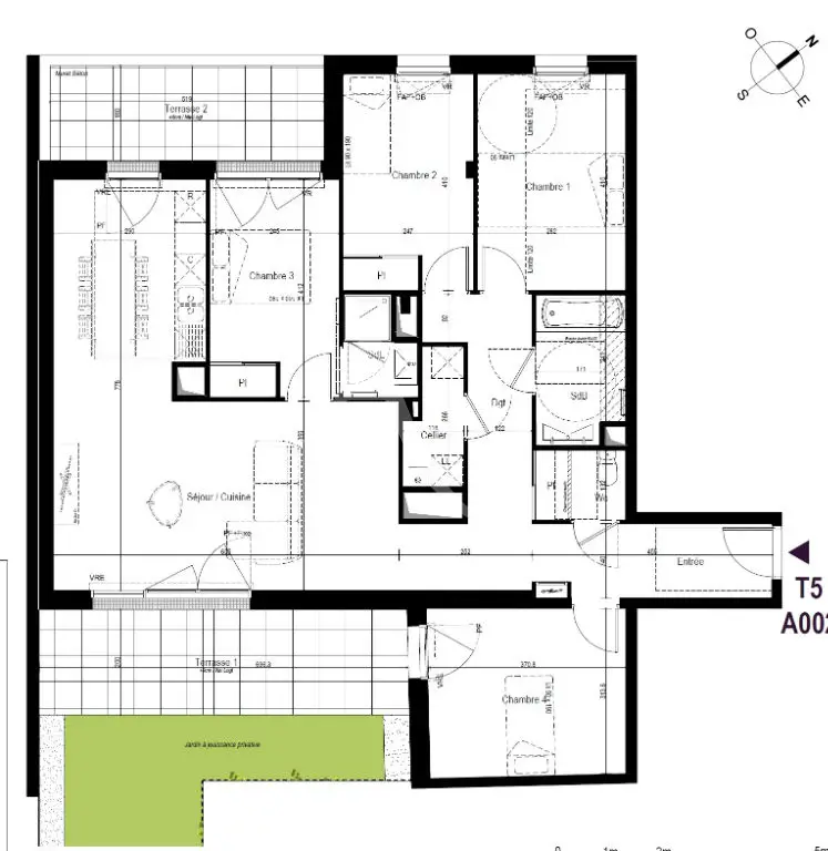 Vente appartement 5 pièces 106,13 m2