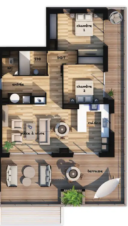 Vente appartement 3 pièces 82,77 m2