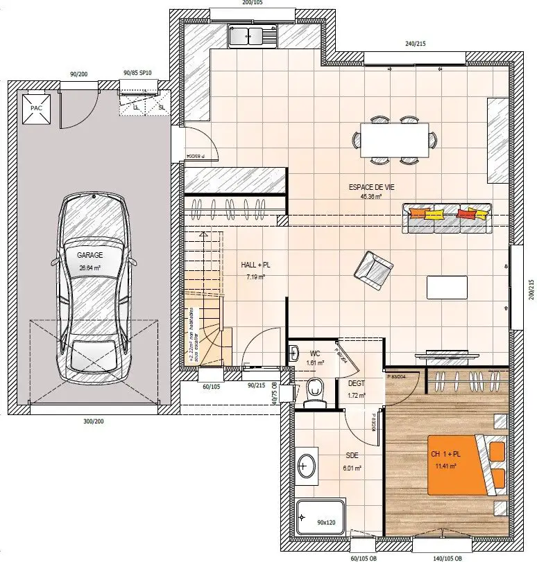 Vente maison 6 pièces 124 m2
