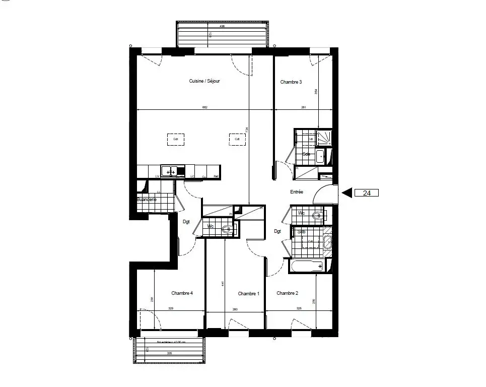Vente appartement 5 pièces 114,5 m2