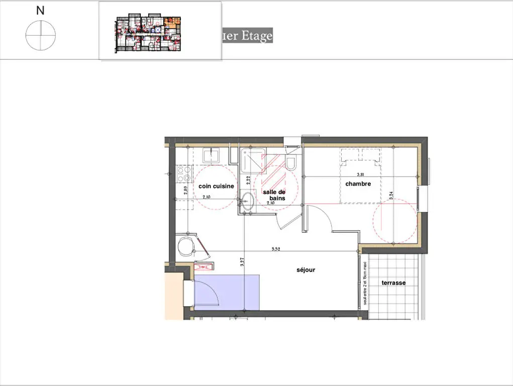 Vente appartement 2 pièces 37,65 m2
