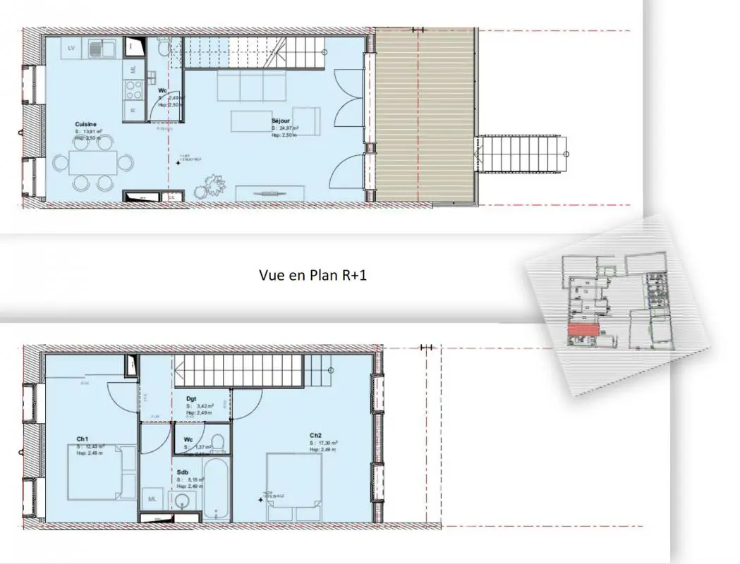 Vente appartement 3 pièces 81 m2
