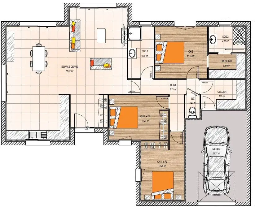 Vente maison 5 pièces 120 m2