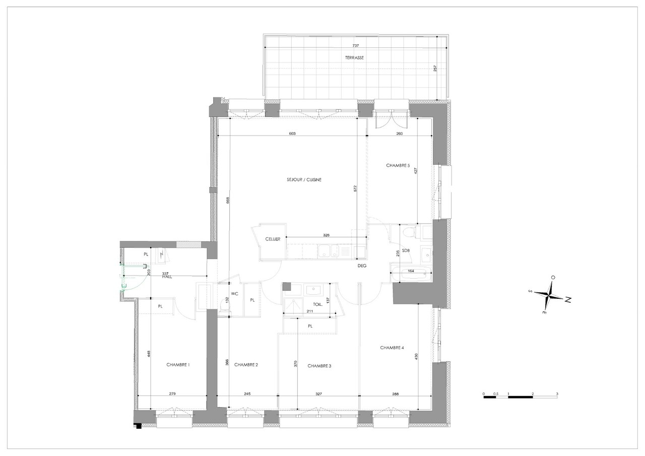 Vente appartement 5 pièces 124 m2