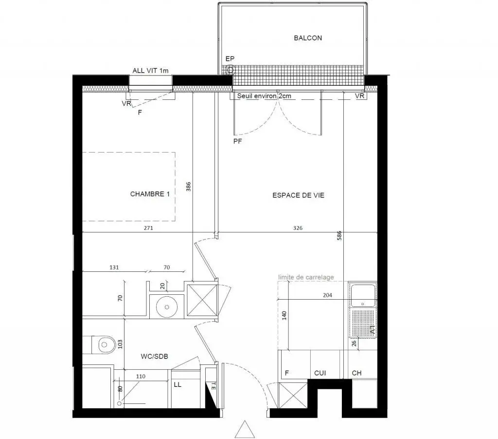 Location appartement meublé 2 pièces 37 m2