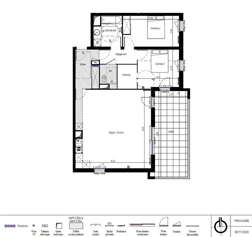 Vente appartement 3 pièces 83,35 m2