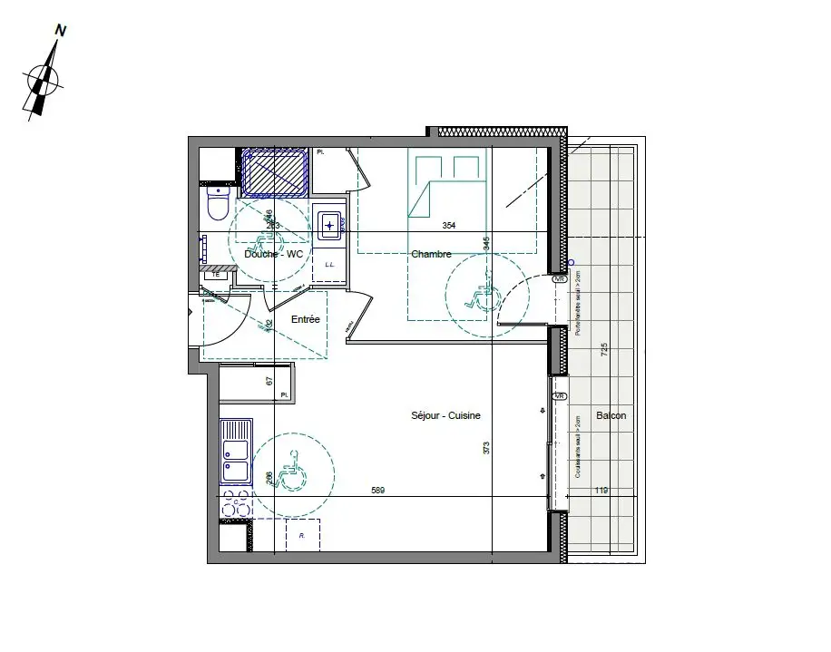Vente appartement 2 pièces 41,89 m2