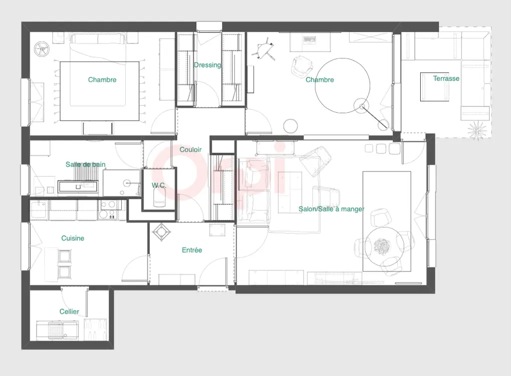 Vente appartement 3 pièces 81,24 m2