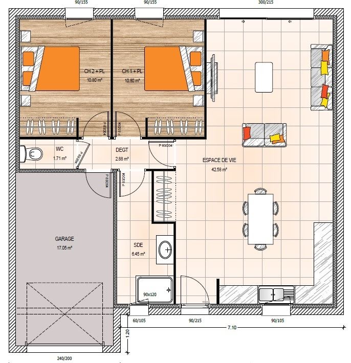 Vente maison 4 pièces 75 m2