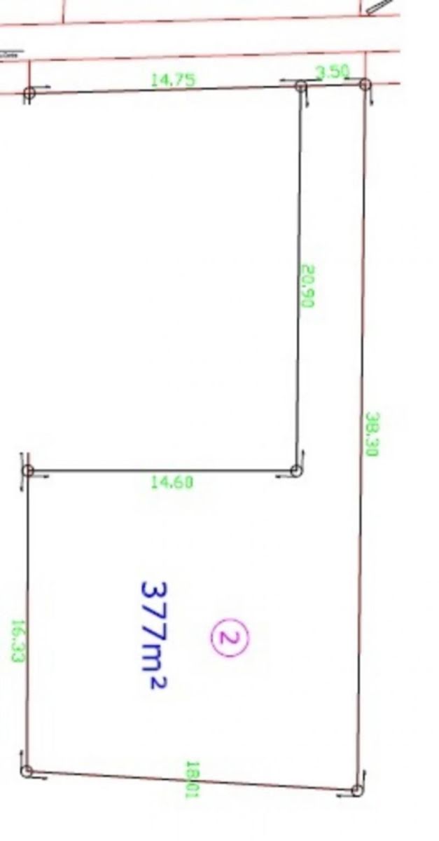 Vente terrain 377 m2