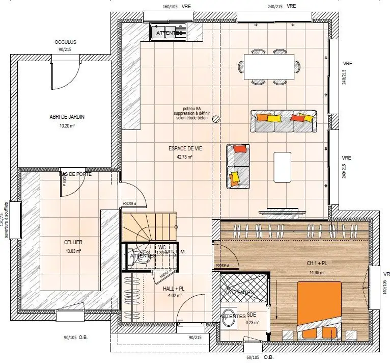 Vente maison 6 pièces 140 m2