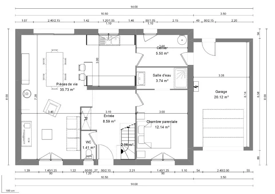 Vente maison 5 pièces 110 m2