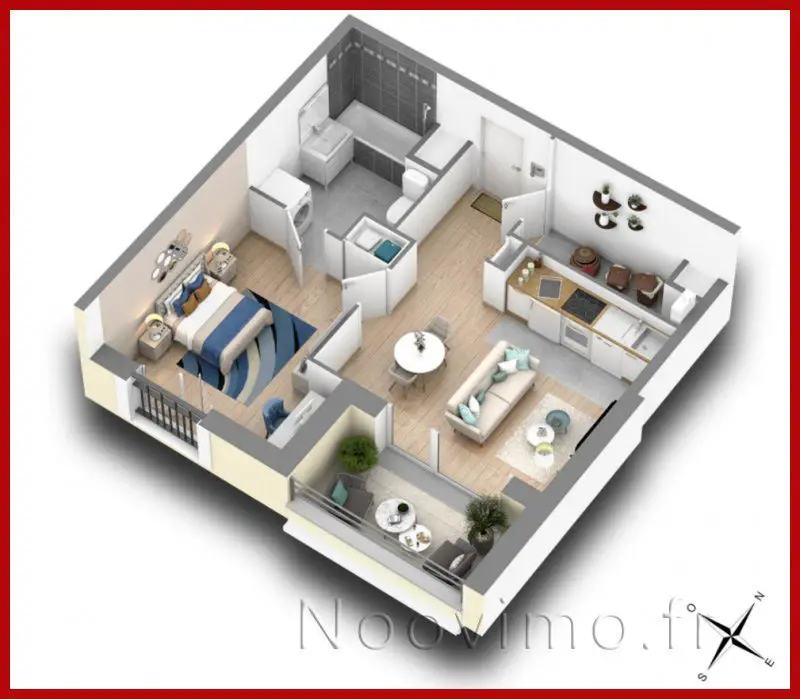 Vente appartement 2 pièces 41,11 m2