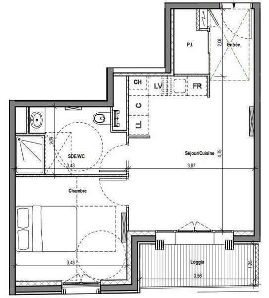 Vente appartement 2 pièces 40 m2