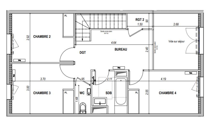 Vente appartement 5 pièces 113,24 m2