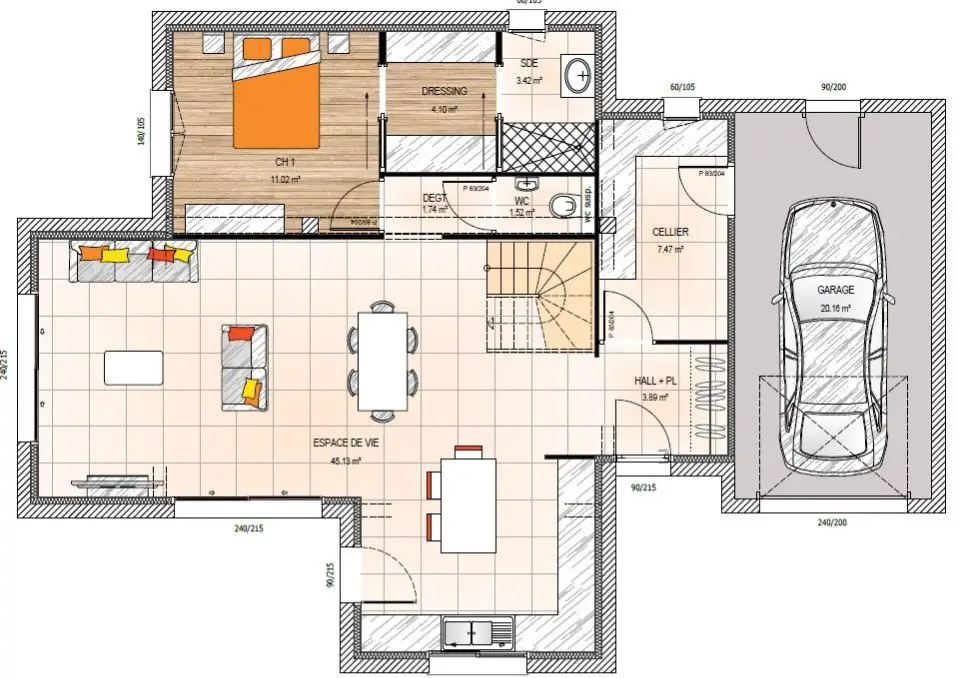 Vente maison 6 pièces 125 m2