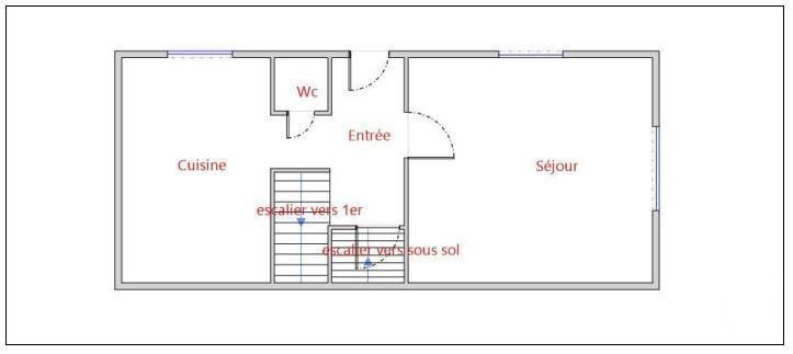 Vente maison 3 pièces 61,6 m2