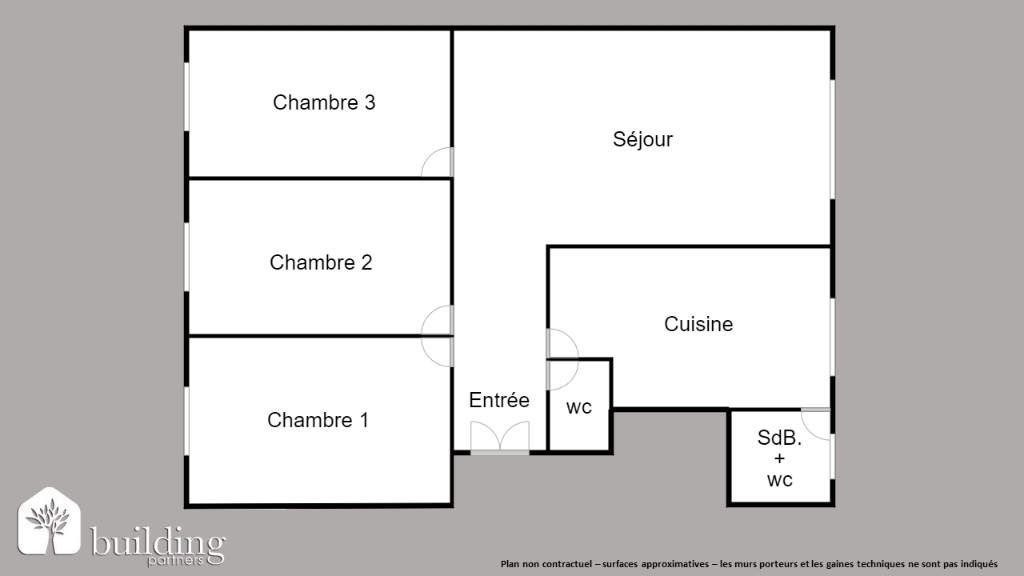 Vente appartement 4 pièces 80 m2