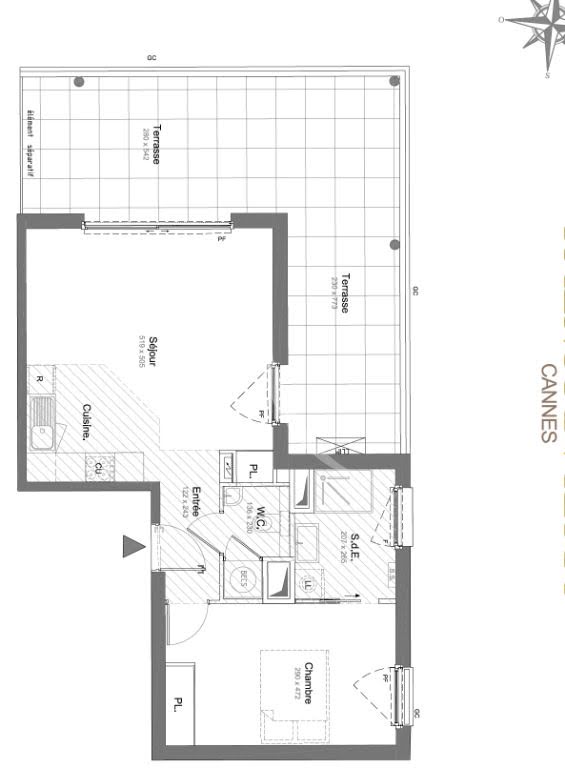 Vente appartement 2 pièces 50,6 m2