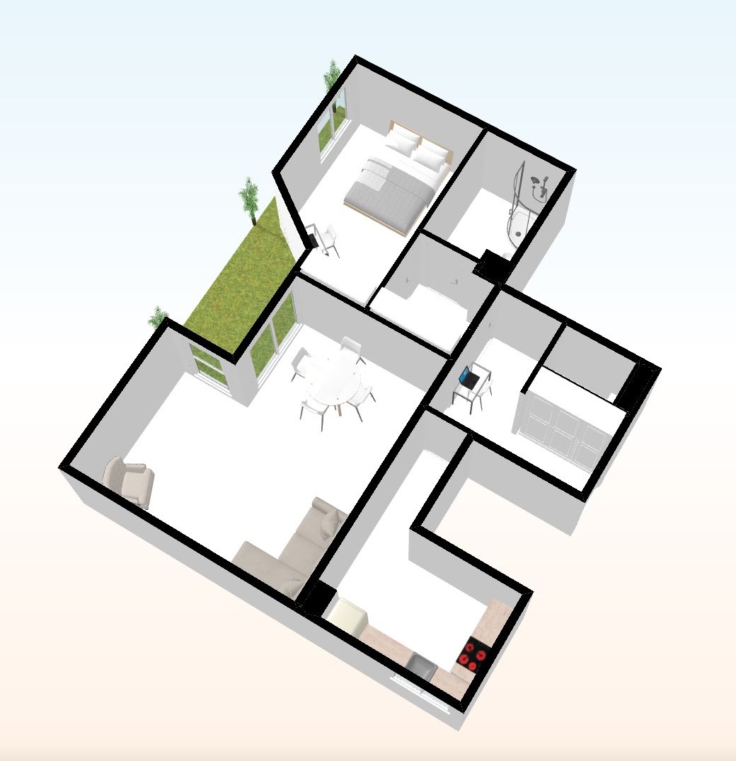 Vente appartement 2 pièces 56,03 m2
