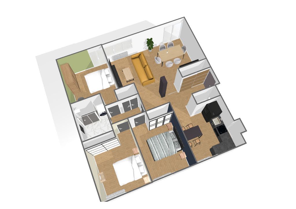 Vente appartement 5 pièces 88 m2