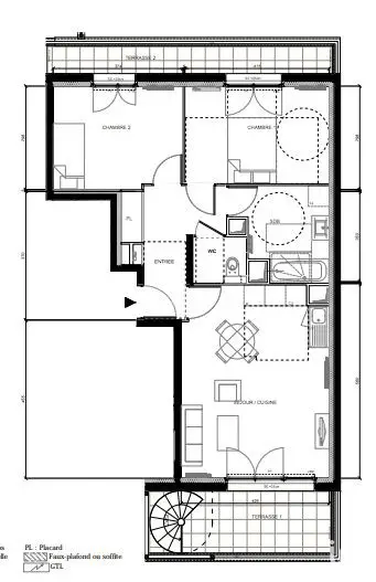 Vente appartement 3 pièces 61 m2