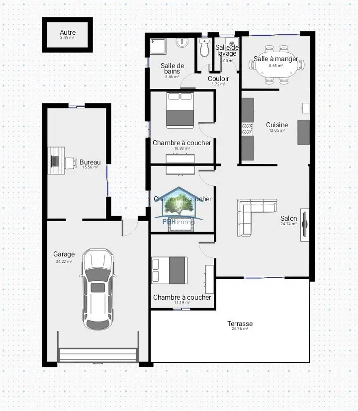 Vente maison 4 pièces 110 m2