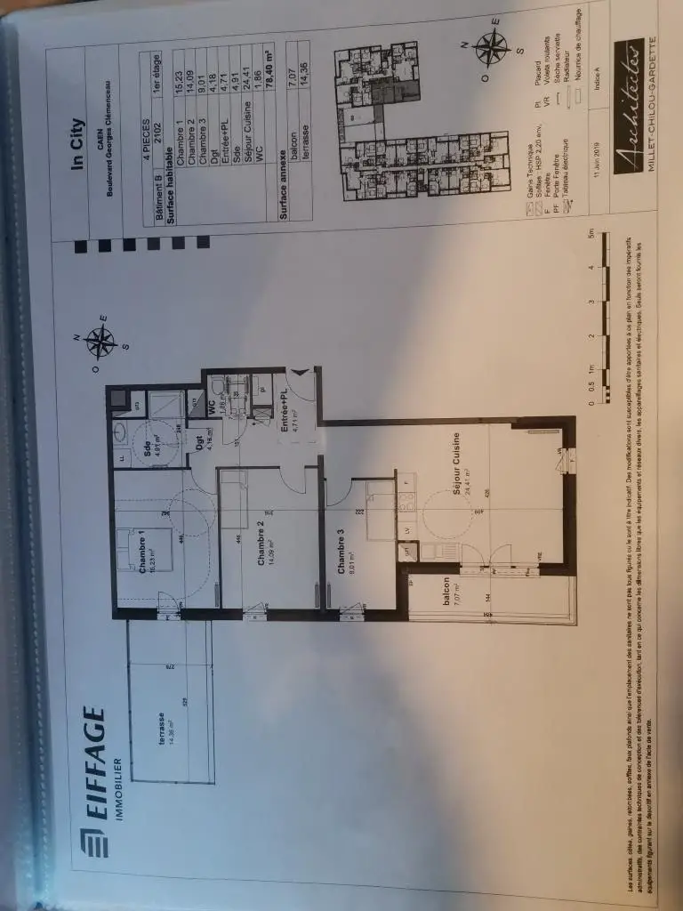 Location appartement 4 pièces 78 m2