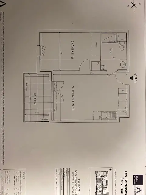Location appartement 2 pièces 39,2 m2
