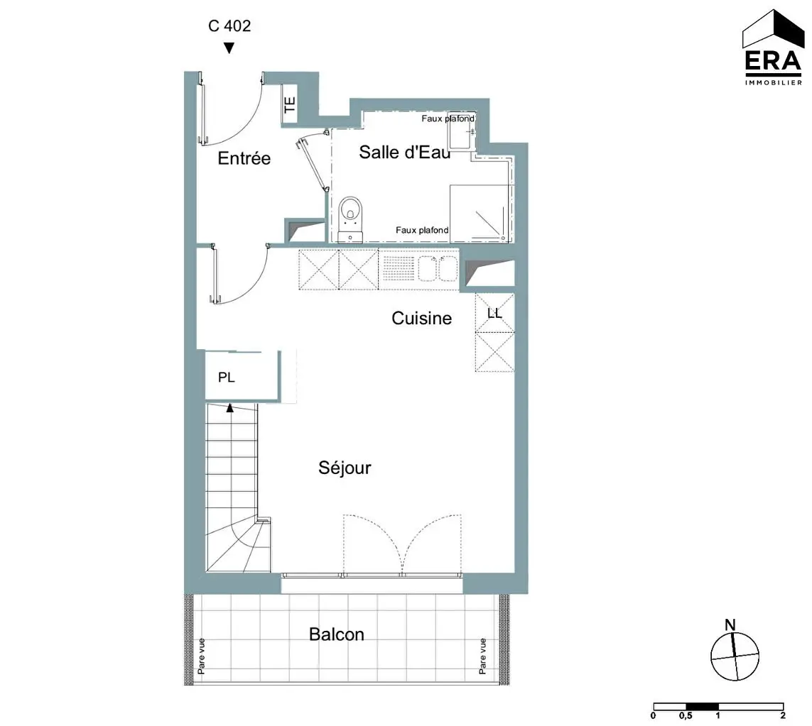 Location appartement meublé 3 pièces 60,5 m2