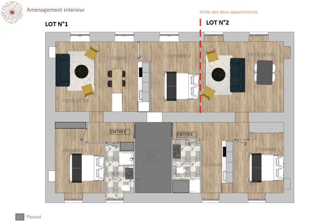 Vente appartement 2 pièces 47,8 m2