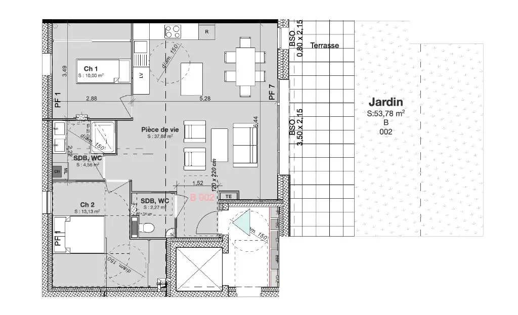 Vente appartement 3 pièces 67,84 m2
