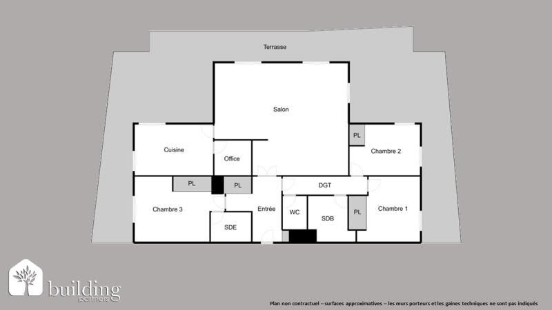 Vente appartement 3 pièces 97 m2