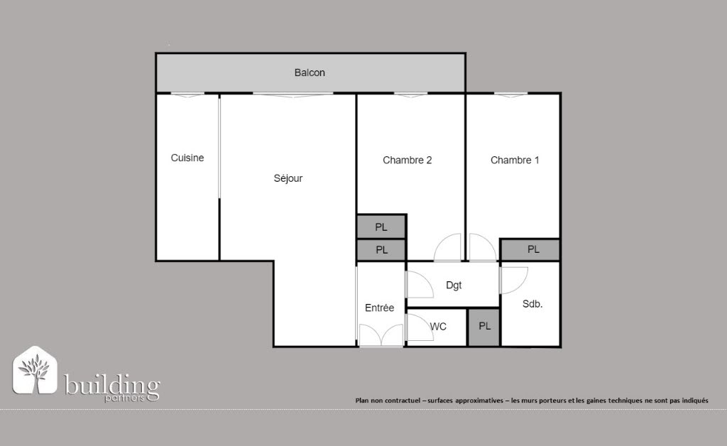 Vente appartement 3 pièces 63,4 m2