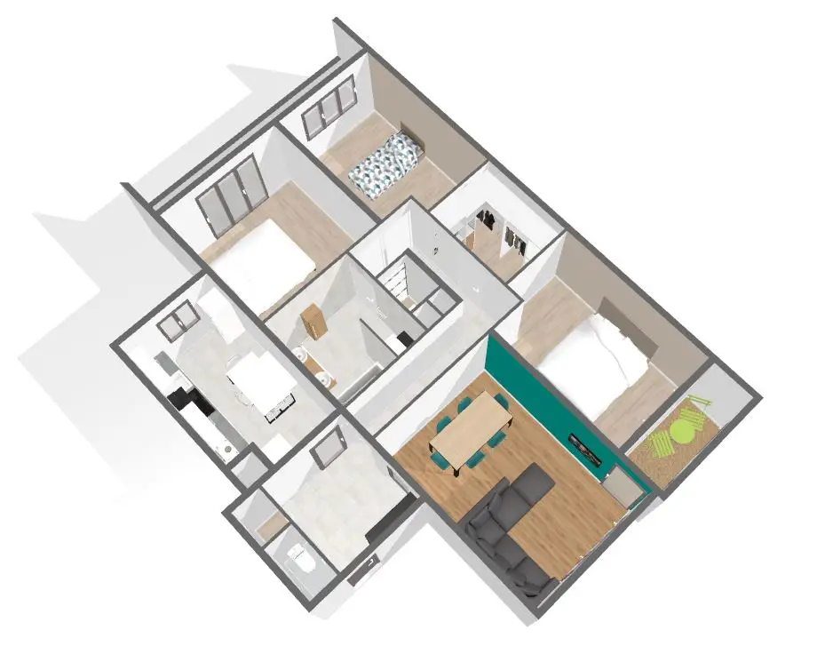 Vente appartement 4 pièces 97 m2
