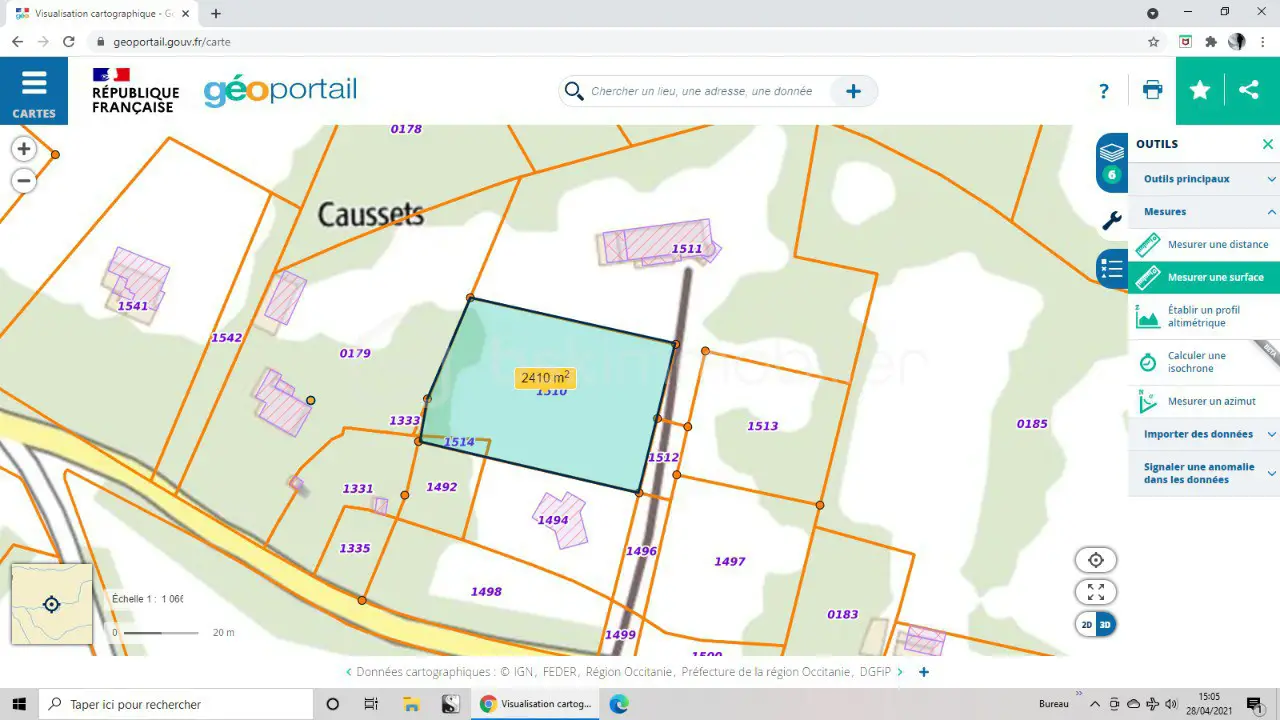 Vente terrain 2 400 m2